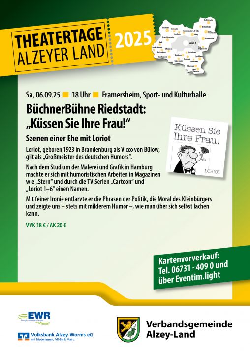 BüchnerBühne Riedstadt: "Küssen Sie Ihre Frau" 06.09.2025 um 18.00 Uhr 